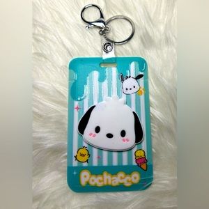 Pochacco from Hello Kitty ID Holder/Keychain